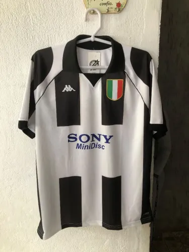 Camisa de time da juventus kappa retro 1998 zidane!