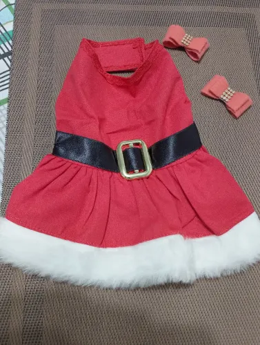 Vestido de natal pra pet