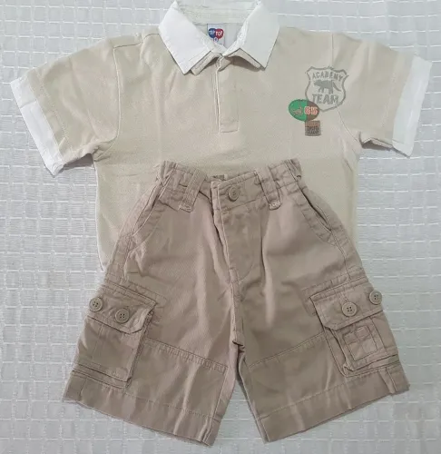 Conjunto Infantil - Bermuda e Camisa