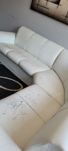 Sofá de canto branco