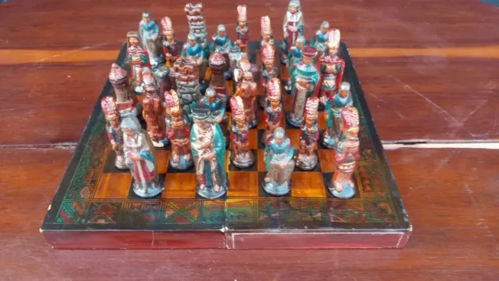 Tabuleiro Jogo De Xadrez  Astecas Peruano
