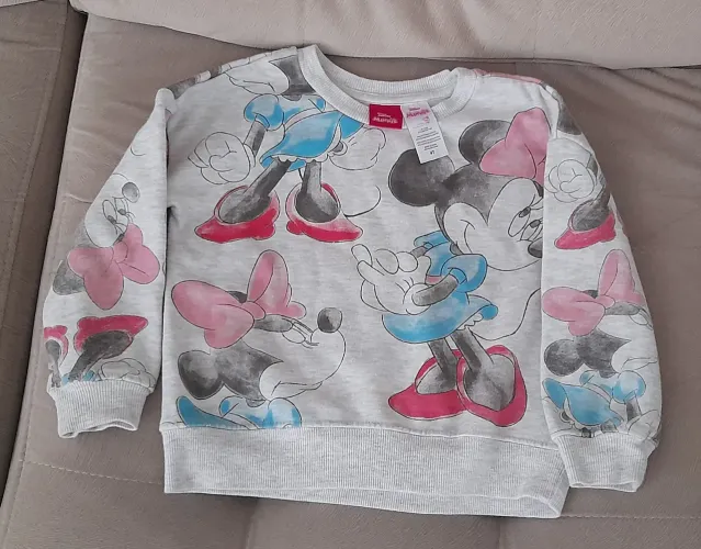 Moletom Infantil Minnie Rosa - Tamanho 4T