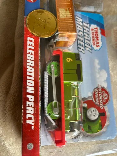 Trem Thomas & Friends, Celebration Percy, comemorativo de 75 anos! Motorizado!