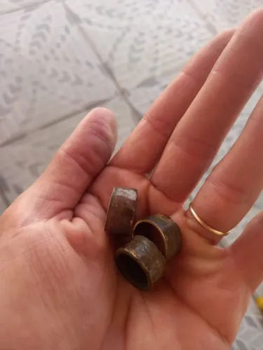25 Arruela feita de moeda antiga para fazer alianças
