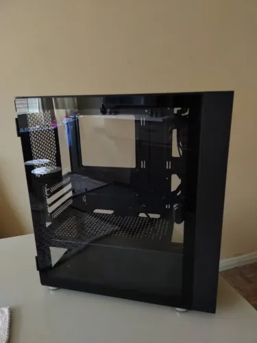 Gabinete Gamer Mancer Herald, Mid-Tower, Lateral de Vidro