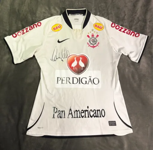 Camisa Corinthians 2009 - Modelo jogador autografada - Ronaldo