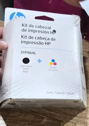 Cabeçote HP preto e colorido para impressora jato