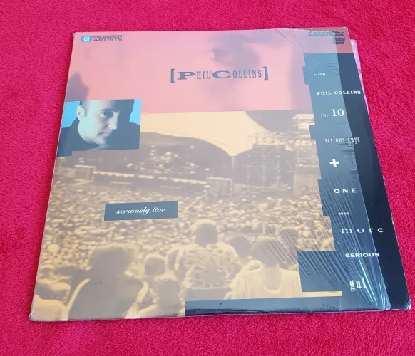 LD Laser Disc duplo - Phil Collins - Seriously Live