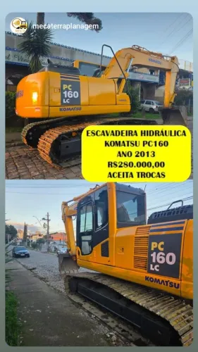 ESCAVADEIRA HIDRAULICA KOMATSU PC160