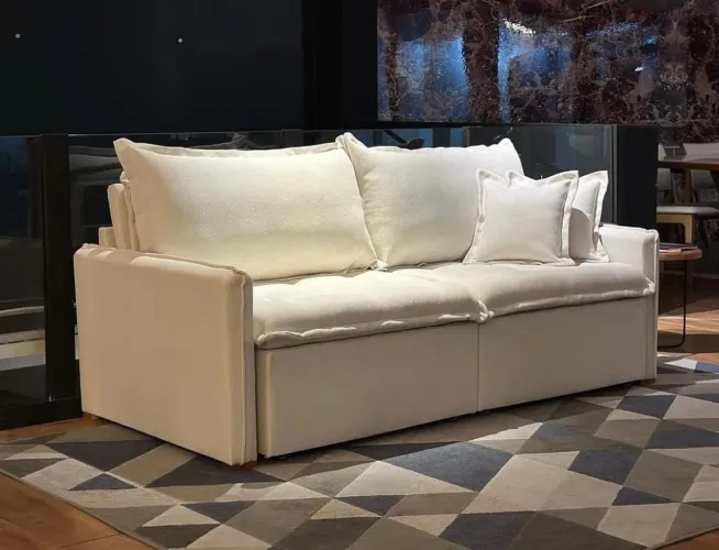 Sofá modular branco elegante e confortável a partir