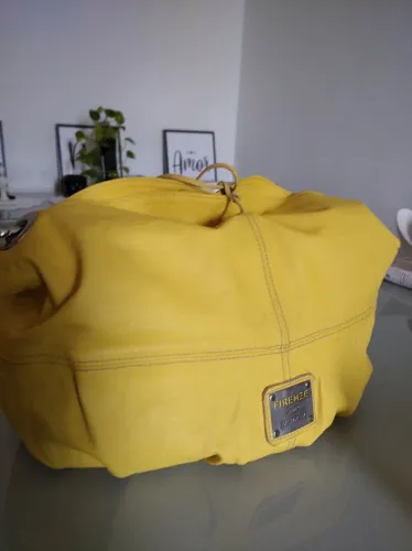 Bolsa de couro Original Firenze Amarela