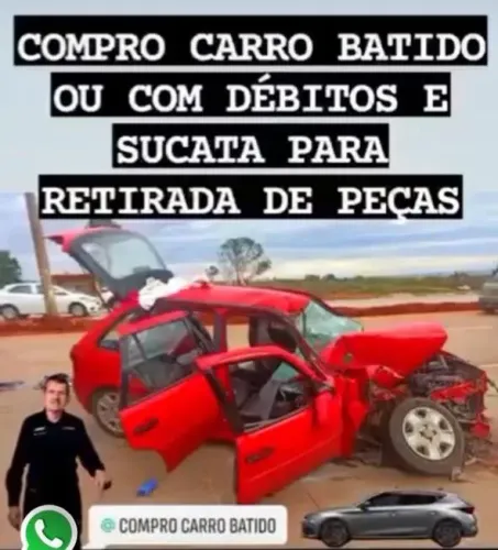 Compramos seu carro batido, com débitos, ágio?