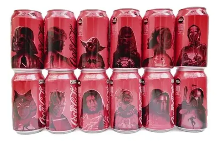 Coleção Completa de latas Coca-Cola / Star Wars edição limitada. 12 latas de 350ml Brasil