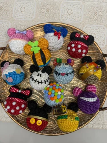 Bolinhas de Natal artesanal Disney 