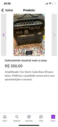 Caixa som  usou 2 vez 