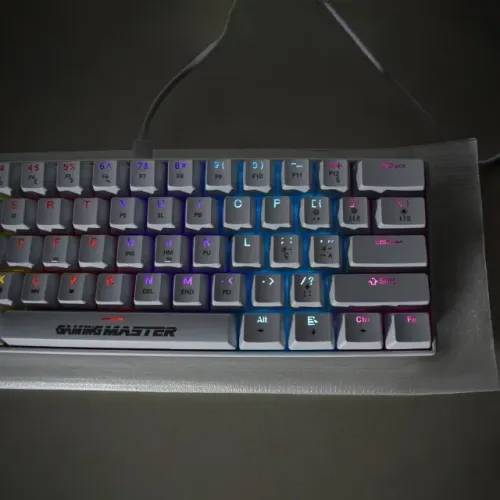 Teclado Gamer Mecânico 60% Branco *ENTREGA GRÁTIS*