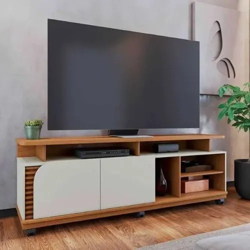 Rack Bancada Jurerê p/ TV até 75" 1,80m Colibri (FAZEMOS ENTREGAS DF E ENTORNO)