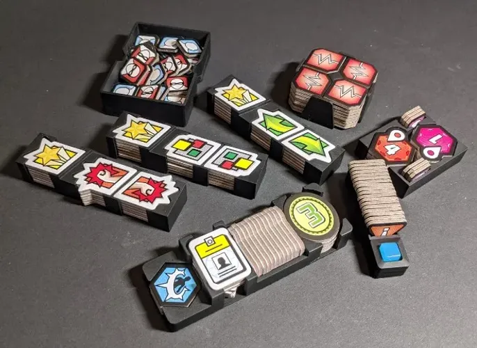 Jogo Marvel United - Organizadores/Insert para Tokens