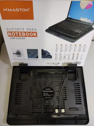 Suporte para Notebook com Cooler H'MASTON