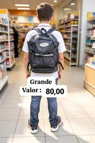Mochila Carga grande (  Grátis ent)