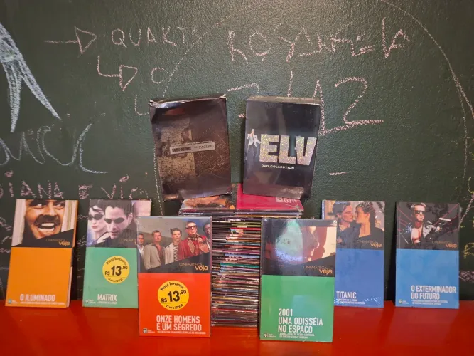 Coleção Cinemateca Veja com 46 DVDs! Oportunidade para colecionador!