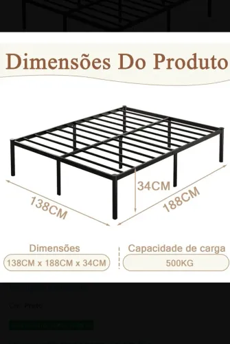 Cama de casal industrial