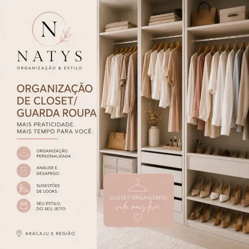 Organização de Closet/Guarda roupa