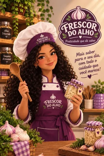 Alho triturado