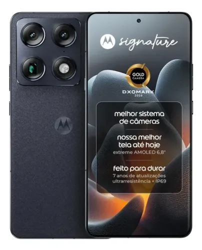Smartphone Motorola Signature 5G 512GB 24GB RAM Boost Preto