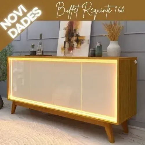 Buffet Requinte 1.60m 100% MDF Produto Novo - Pronta Entrega