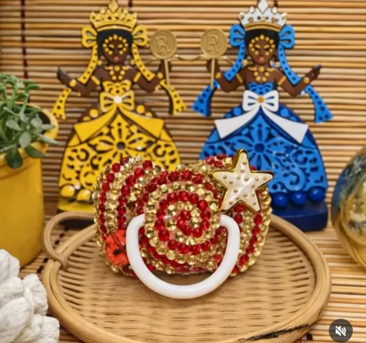 CHUPETA PARA ERÊ DE OXUMARÊ XANGÔ E IANSA 