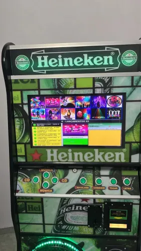 Jukebox 19? com karaokê e moedeiro (comercial)