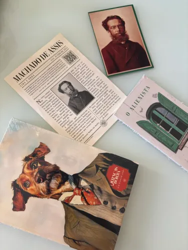 Quincas Borba + O alienista - Edição luxo do Clube de Literatura clássica NOVO LACRADO