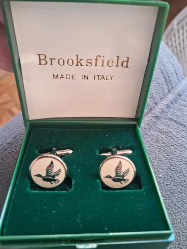 Abotoaduras clássicas italianas originais Brooksfield