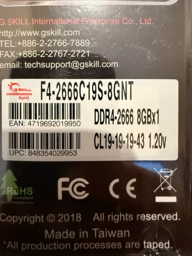 Memória RAM DDR4 2666