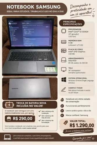Notebook Samsung