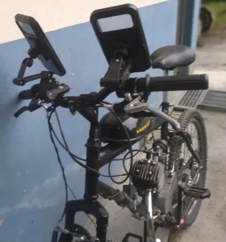 Suporte Moto E Bike Á Prova Dágua Articulado 360° Com Travas