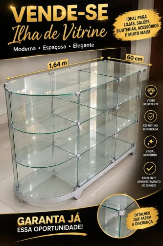 Balcão de vidro