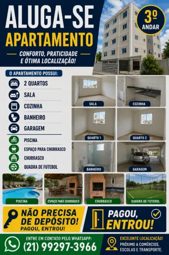 Apartamento para alugar em campo grande não precisa de depósito pagou entrou 1,800