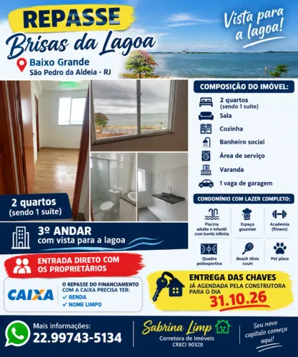 Repasse de apartamento de 2 quartos c suite