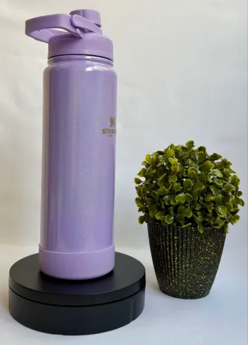 Garrafa térmica Glitter 800 ml - Lilás 