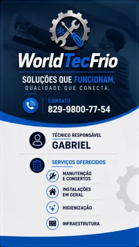 Todo tipo de serviços em ar condicionado.