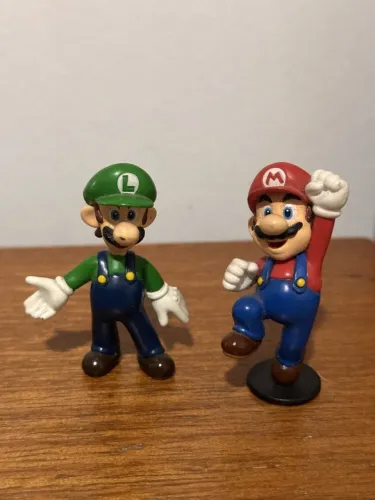 Bonecos Mario e Luigi - Par