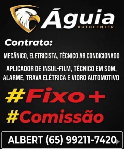 Contrato mecânico eletricista e técnico em ar condicionado automotivo