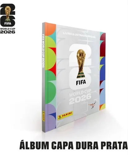 Album Capa Dura Prata Copa do Mundo 2026