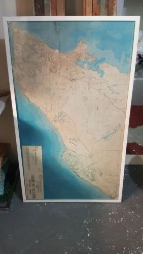 Mapa Antigo Original da cidade de salvador 1964 RARO 