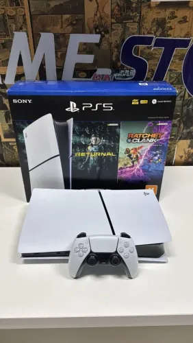 PS5 SLIM 1TB MÍDIA DIGITAL SEMI NOVO - IMPECÁVEL