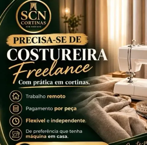 Preciso de costura, com experiência em cortinas