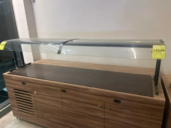 Pista fria e quente para buffet