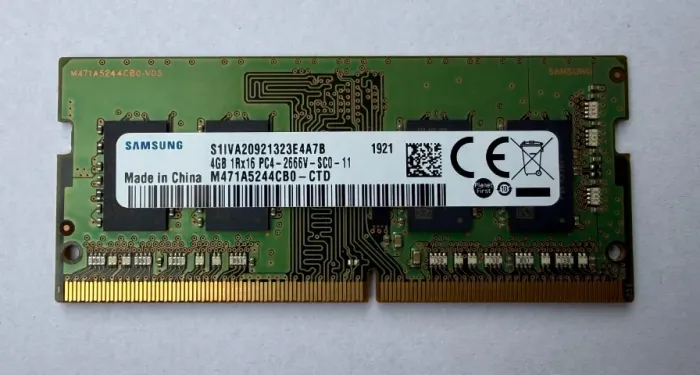 Memória Samsung para notebook DDR4 4gb 2666 MHz